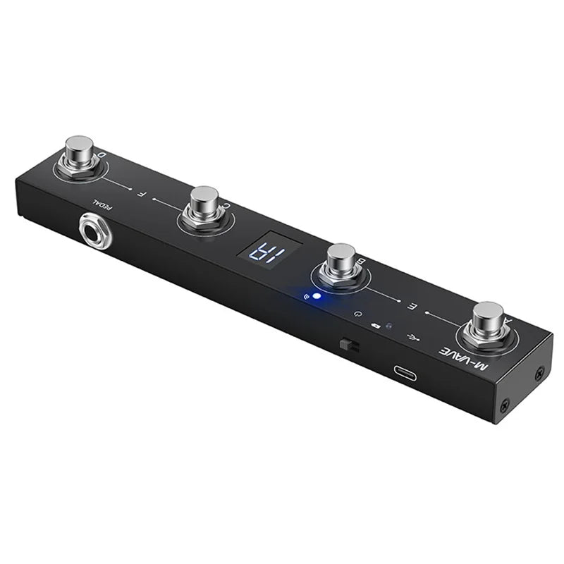 Controlador MIDI Chocolate Sem Fio (Wireless) - Pedal de Chão para Multi-Efeitos e Apps - 12h de Bateria