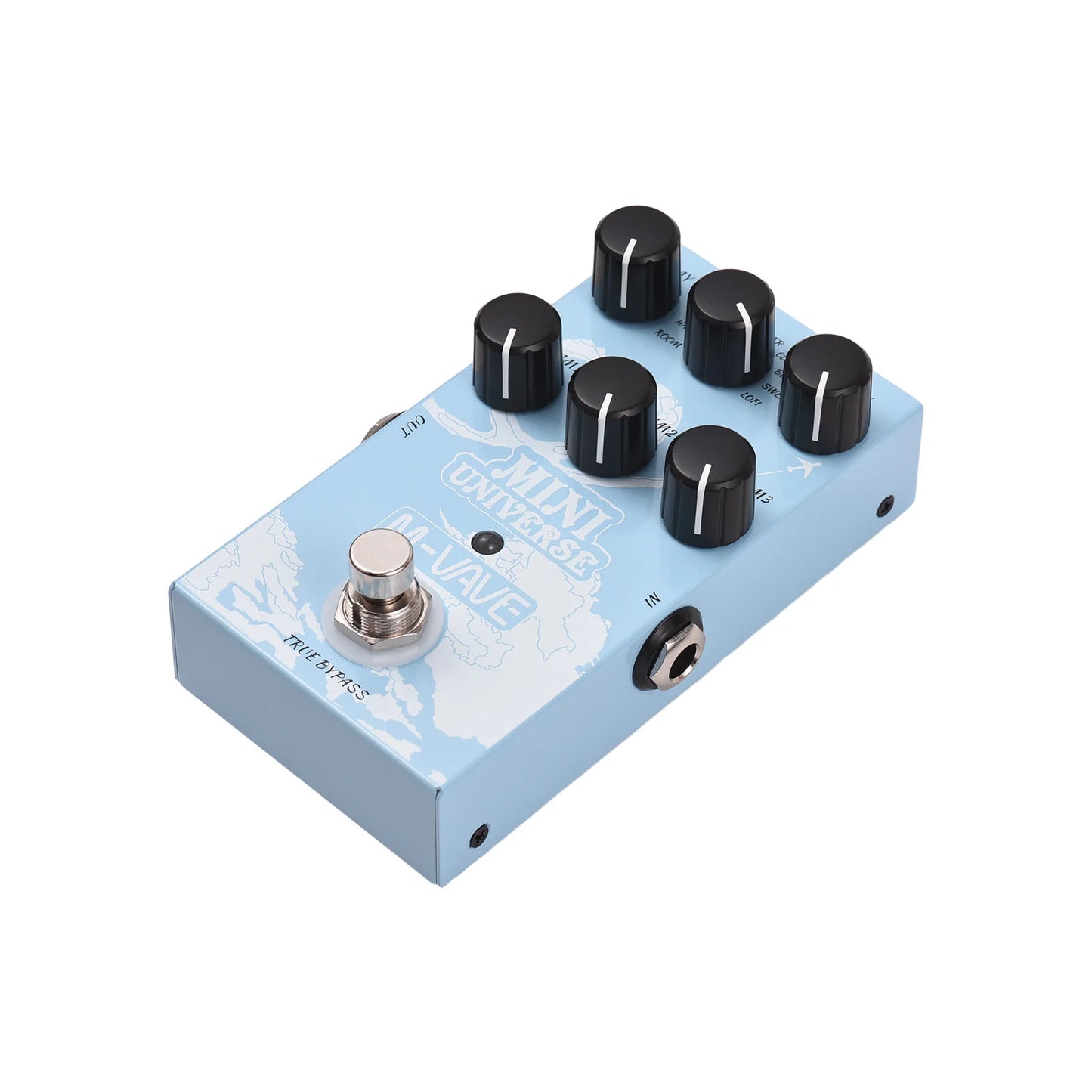 Pedal de Reverb Digital 9 Modos MINI-EFX - Room, Shimmer, Cloud e Spring