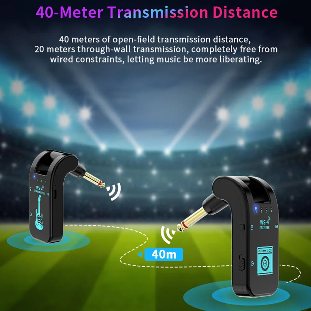 Transmissor e Receptor Sem Fio Universal (P10) - Performance de Palco Profissional