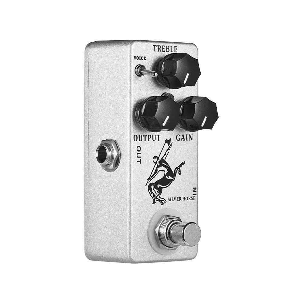 Efeito de Guitarra Silver Horse - Timbre Lendário Klon Centaur em Formato Compacto - Mosky Audio