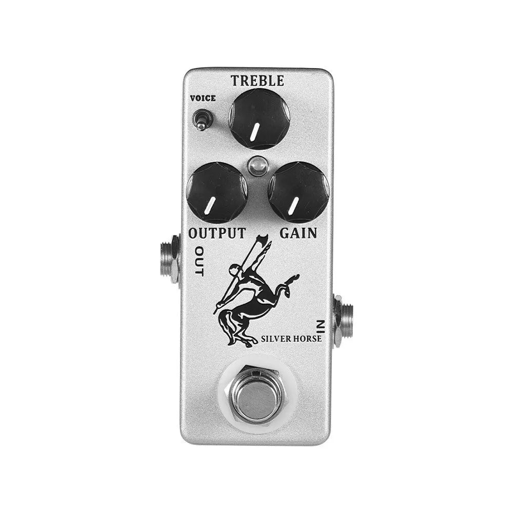 Efeito de Guitarra Silver Horse - Timbre Lendário Klon Centaur em Formato Compacto - Mosky Audio