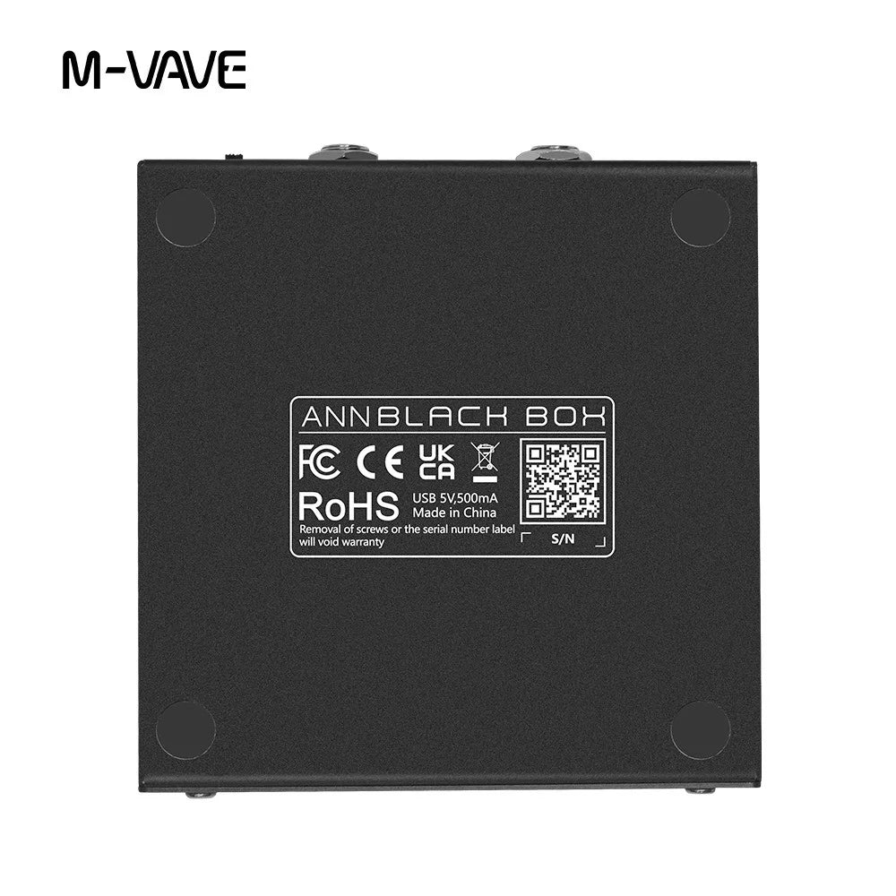 Pedal Multi-Efeitos M-VAVE BLACKBOX para Guitarra/Baixo - IRs e Capturas - 80 Presets, 6 Módulos, Preamps e Edição via App