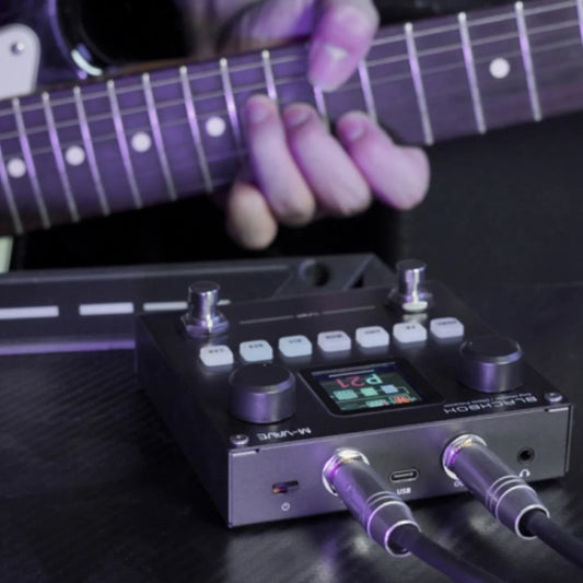 Pedal Multi-Efeitos M-VAVE BLACKBOX para Guitarra/Baixo - IRs e Capturas - 80 Presets, 6 Módulos, Preamps e Edição via App