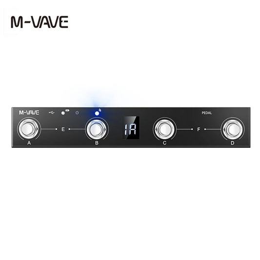 Controlador MIDI Chocolate Sem Fio (Wireless) - Pedal de Chão para Multi-Efeitos e Apps - 12h de Bateria