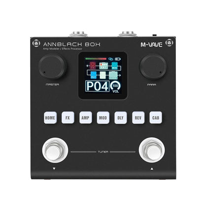 Pedal Multi-Efeitos M-VAVE BLACKBOX para Guitarra/Baixo - IRs e Capturas - 80 Presets, 6 Módulos, Preamps e Edição via App