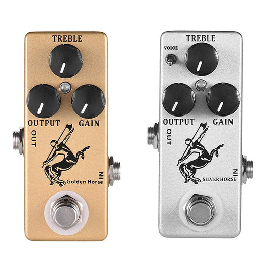 Efeito de Guitarra Silver Horse - Timbre Lendário Klon Centaur em Formato Compacto - Mosky Audio